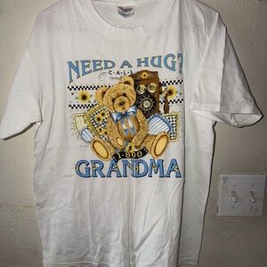 Need a Hug? 1-800 Grandma White Graphic Tee